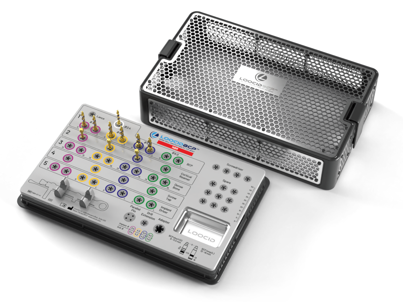 Loocid BCP™ NBR Set w/ Large Surgical Metal Wash Tray